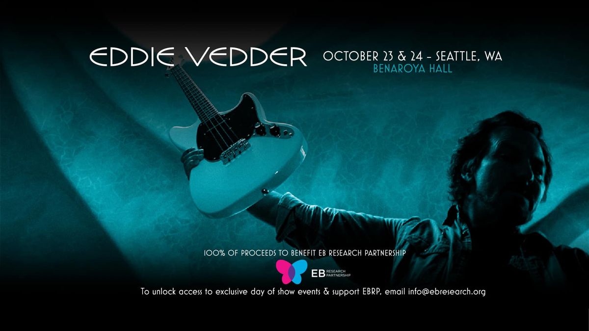 Eddie Vedder at Benaroya Hall S. Mark Taper Foundation Auditorium in