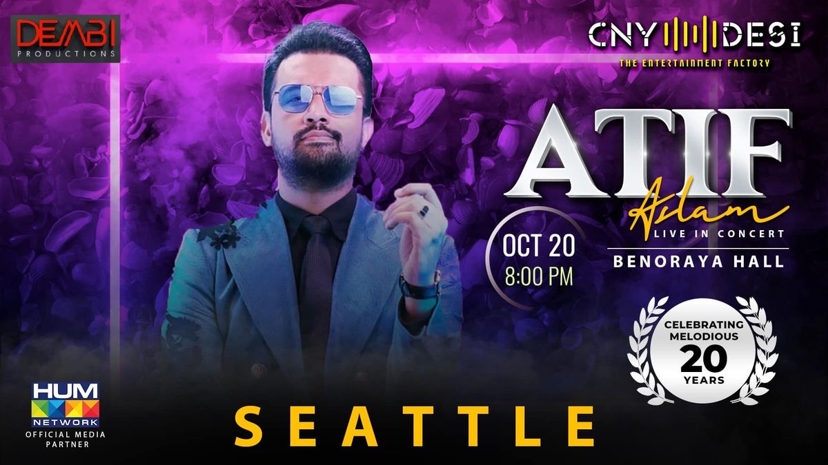 Atif Aslam at Benaroya Hall S. Mark Taper Foundation Auditorium in