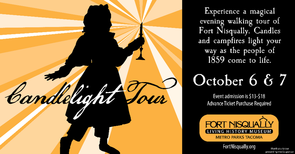 Candlelight Tour at Fort Nisqually Living History Museum in WA