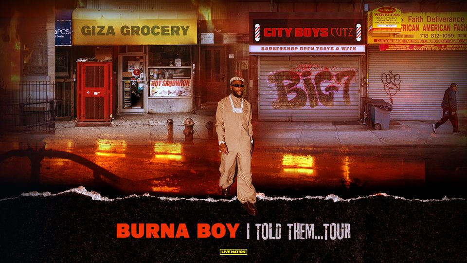 Burna Boy at Climate Pledge Arena in Seattle, WA Sunday, November 5