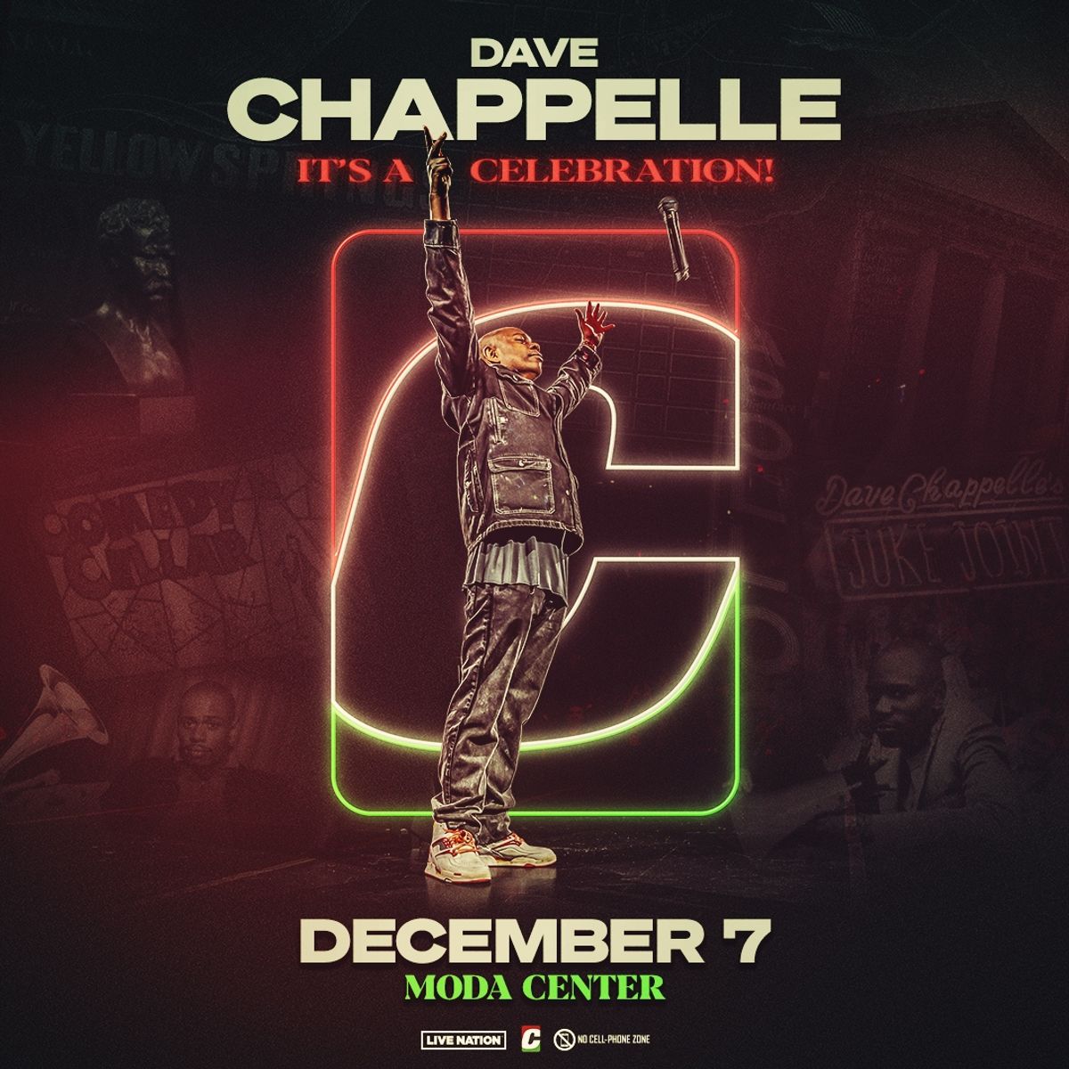 Dave Chappelle Live at Moda Center in Portland, OR Thursday, December