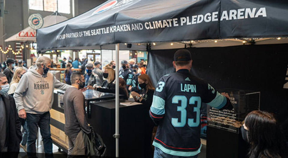 Seattle Kraken Pregame at the Armory at Seattle Center Armory in ...