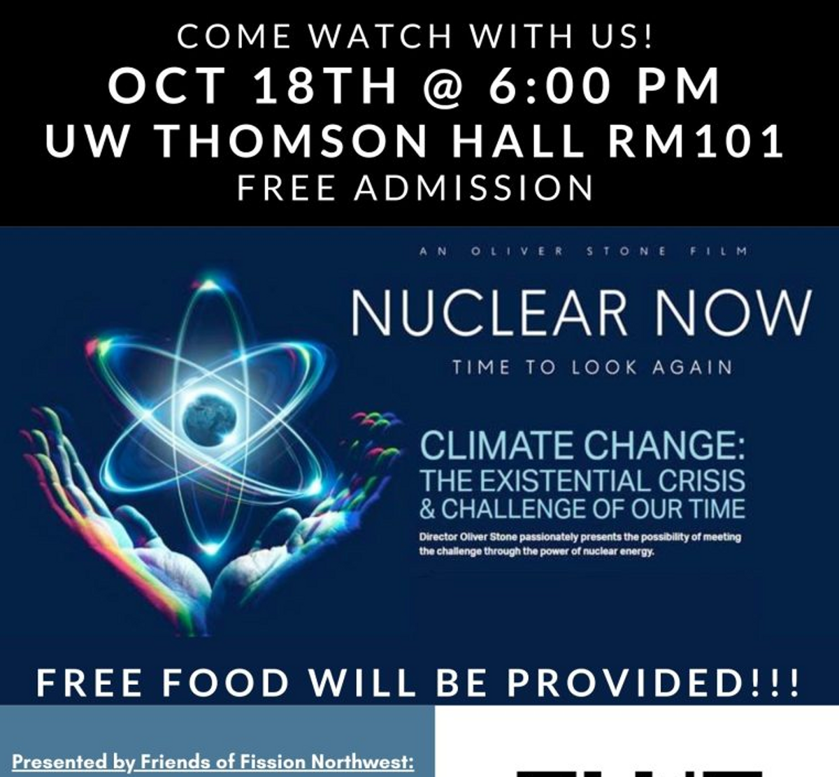 核能即刻来袭：10月18日，西雅图汤普森大厅等你来！