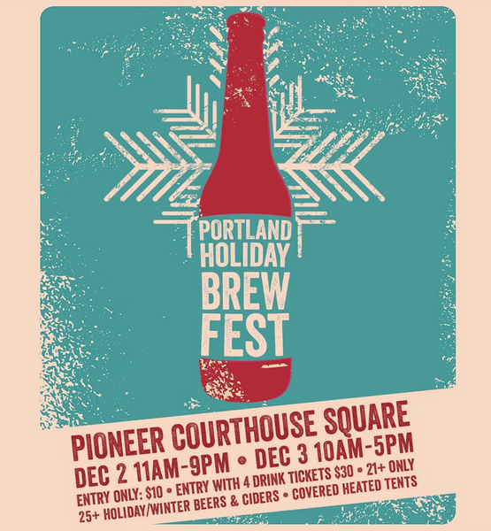 Portland Holiday Brew Fest at Pioneer Courthouse Square in Portland, OR