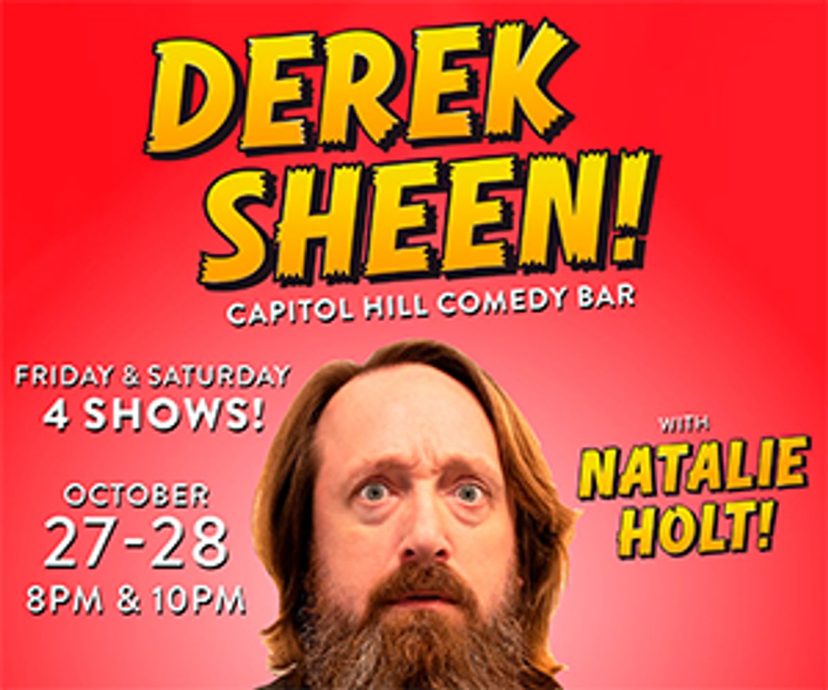 即日起至10月28日，Derek Sheen在西雅图的一家喜剧酒吧表演