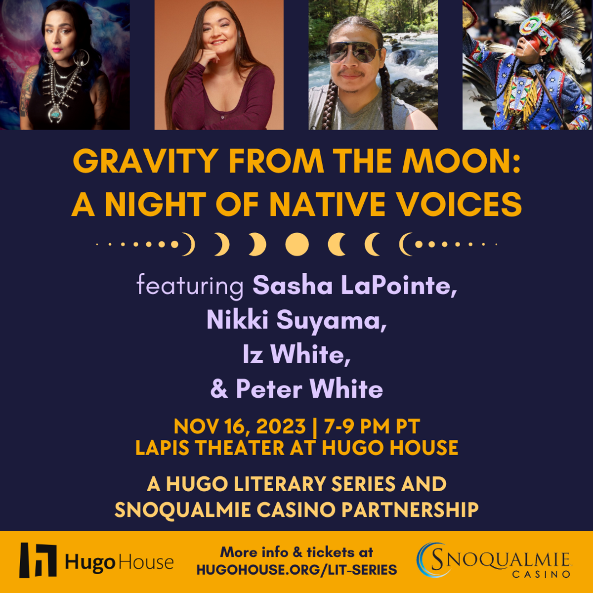 Gravity From the Moon: A Night of Native Voices at Hugo House in ...