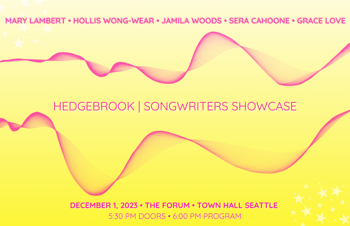 西雅图市城市大厅举办的Hedgebrook创作歌手展示 - 12月1日星期五
