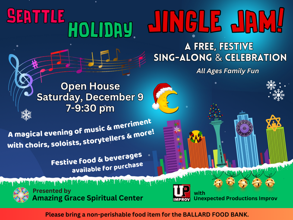 Seattle Holiday Jingle Jam at Amazing Grace Spiritual Center in Seattle