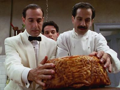 Have a <a href="https://everout.com/portland-mercury/events/big-night/e39672/"><em>Big Night</em></a> at home: Watch the classic foodie film with Stanley Tucci and Tony Shalhoub and tuck into comforting Italian takeout dishes of your own from places like <a href="https://everout.com/portland-mercury/locations/pop-pizza/l39787/">Pop Pizza</a> and <a href="https://everout.com/portland-mercury/locations/canard/l19848/">Canard</a>, which has started serving luxe take-and-bake lasagna.