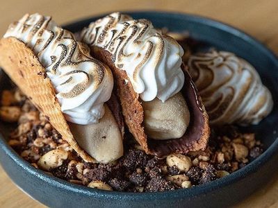 <a href="https://www.thestranger.com/locations/26138905/sawyer">Sawyer</a>'s s'more choco tacos are available for takeout, in case you were wondering.