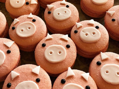 To celebrate the Year of the Pig, Fuji Bakery is offering these adorably porcine macarons at their <a href="https://www.thestranger.com/locations/14339239/fuji-bakery">Interbay</a> location.