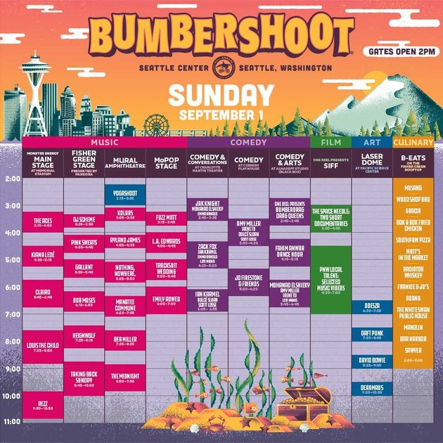 Bumbershoot 2019 Sunday Schedule EverOut Seattle