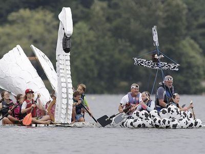 Crafty teams will build full-sized rafts made out of hundreds of milk cartons at Saturday's annual <a href="https://www.thestranger.com/events/37179238/lucerne-seafair-milk-carton-derby">Lucerne Seafair Milk Carton Derby</a> at Green Lake Park.