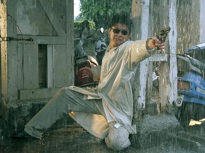 A terrible father but pretty cool hitman drives the action in Takashi Miike's <i><a href="https://everout.thestranger.com/movies/rainy-dog/A22924">Rainy Dog</a></i>.