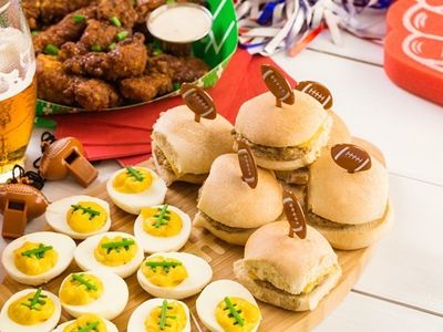 Would you look at these football snacks?