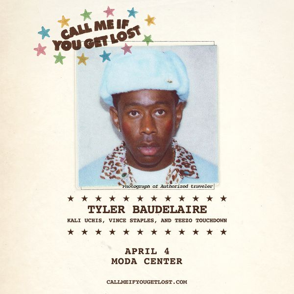洋楽 Tyler The Creator Call Me If You GetLost Tyler, The Creator: Call Me If You Get Lost at Moda Center in