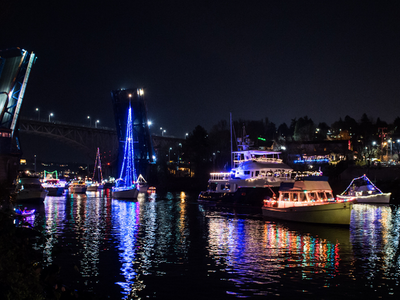 Watch twinkling vessels parade along Lake Union at Friday's official <a class="event-header" href="https://everout.com/seattle/events/6th-annual-parade-of-boats-onshore-viewing-party/e106841/">Parade of Boats Onshore Viewing Party</a> (it's free!)&mdash;or your other favorite spot along the water.<strong><br /></strong>