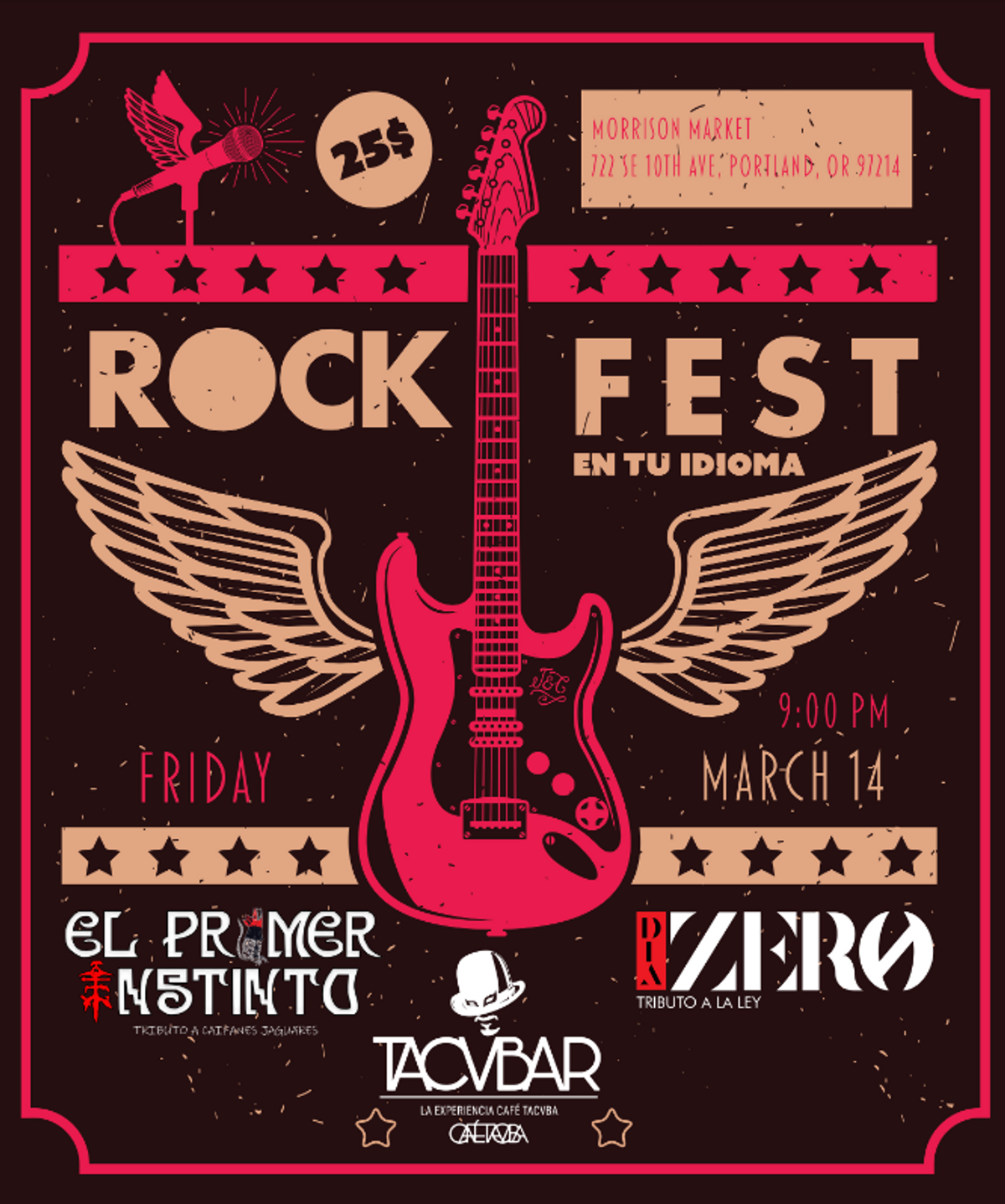 Rock Fest: En Tu Idioma at Stage 722 in Portland, Oregon - Friday ...