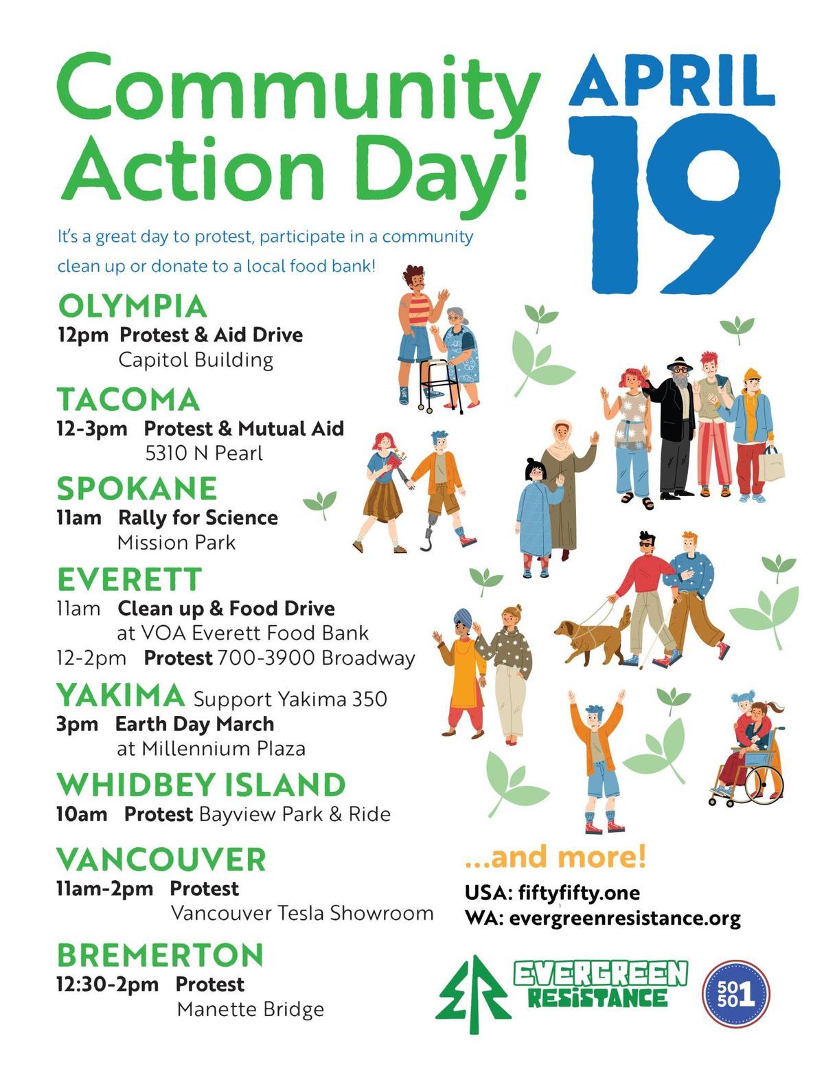 April 19th Day of Action - Saturday, April 19, 2025 - EverOut Seattle