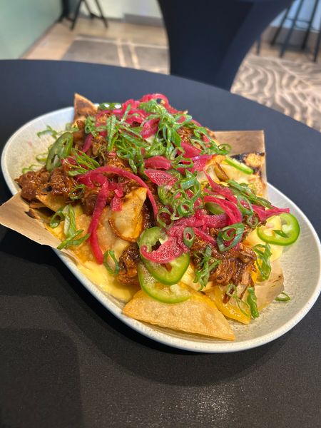 BBQ Brisket & Smoked Cheddar Nachos