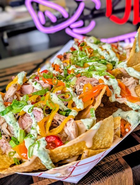 CHIMICHURRI CHICKEN NACHOS