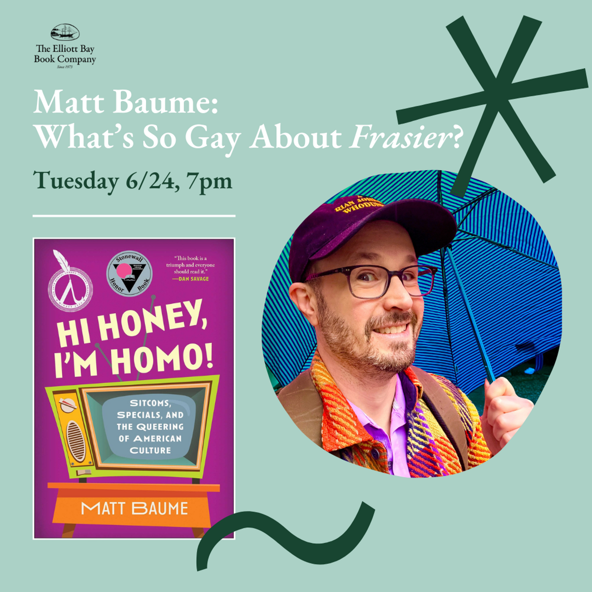 Matt Baume: What's So Gay About 'Frasier?' at Elliott Bay Book Company ...