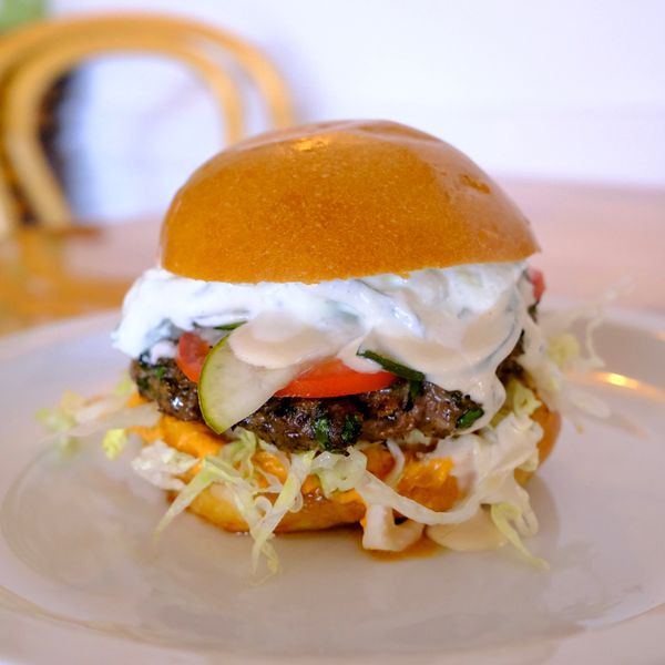 Falafel-Flavored Beef Burger