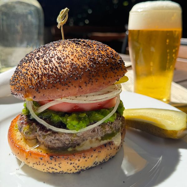 "Chicago Dog" Boar Burger