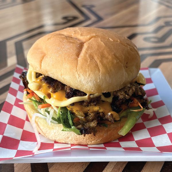Teriyakimoto's Smash'd Lemongrass Burger