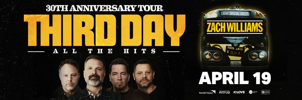Third Day 30th Anniversary Tour at Accesso ShoWare Center in Kent