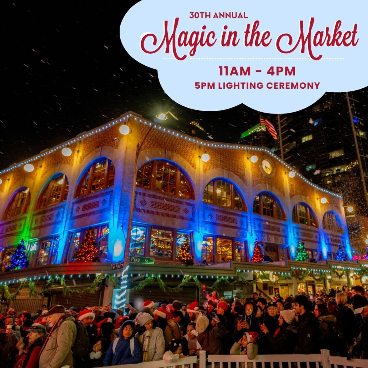 30th Annual Magic in the Market at Pike Place Market in Seattle, WA -  Saturday, November 29, 2025 - EverOut Seattle, image size:1200x1200