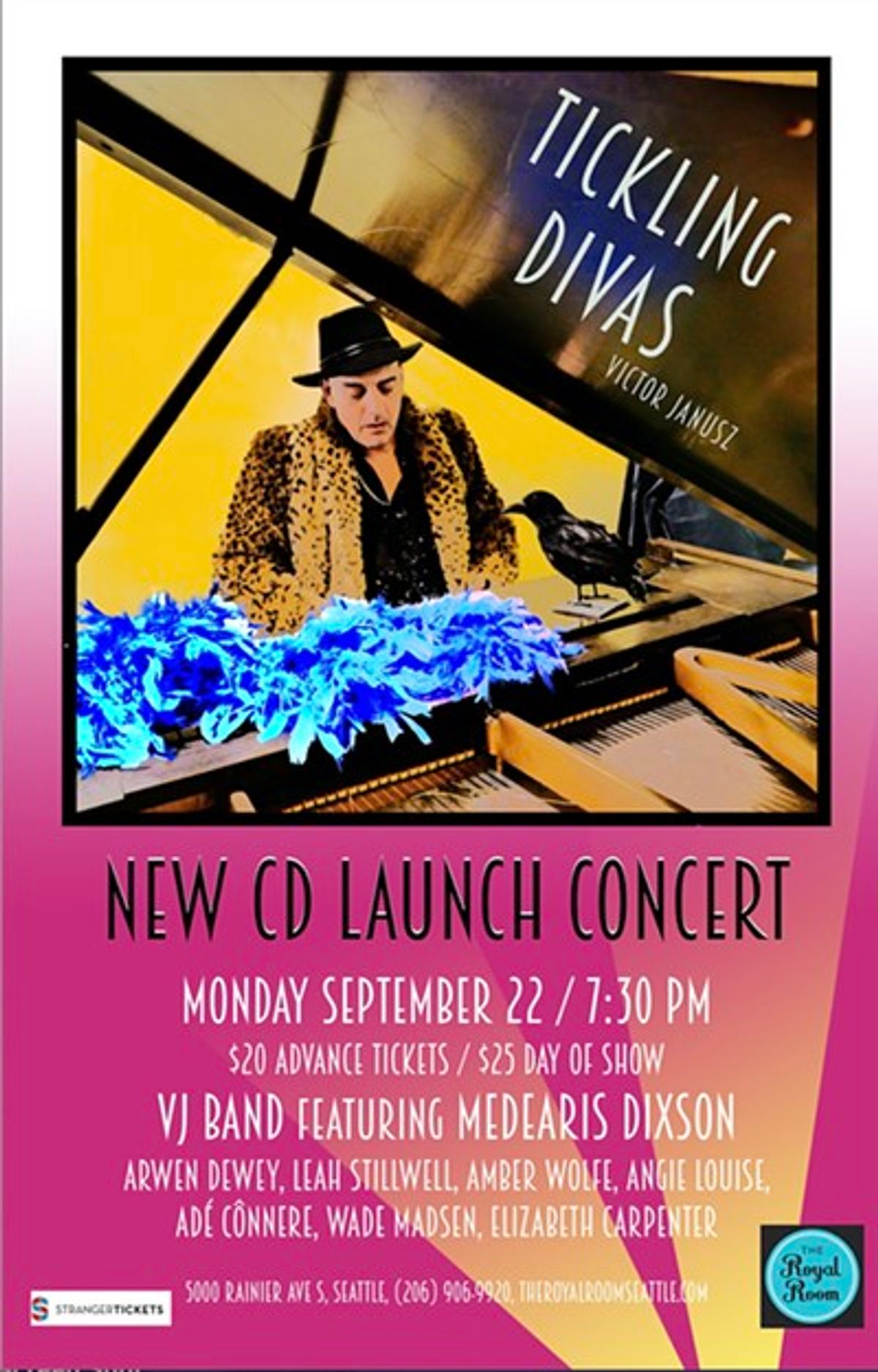 “Tickling Divas” Victor Janusz CD Launch Concert at The Royal Room in ...