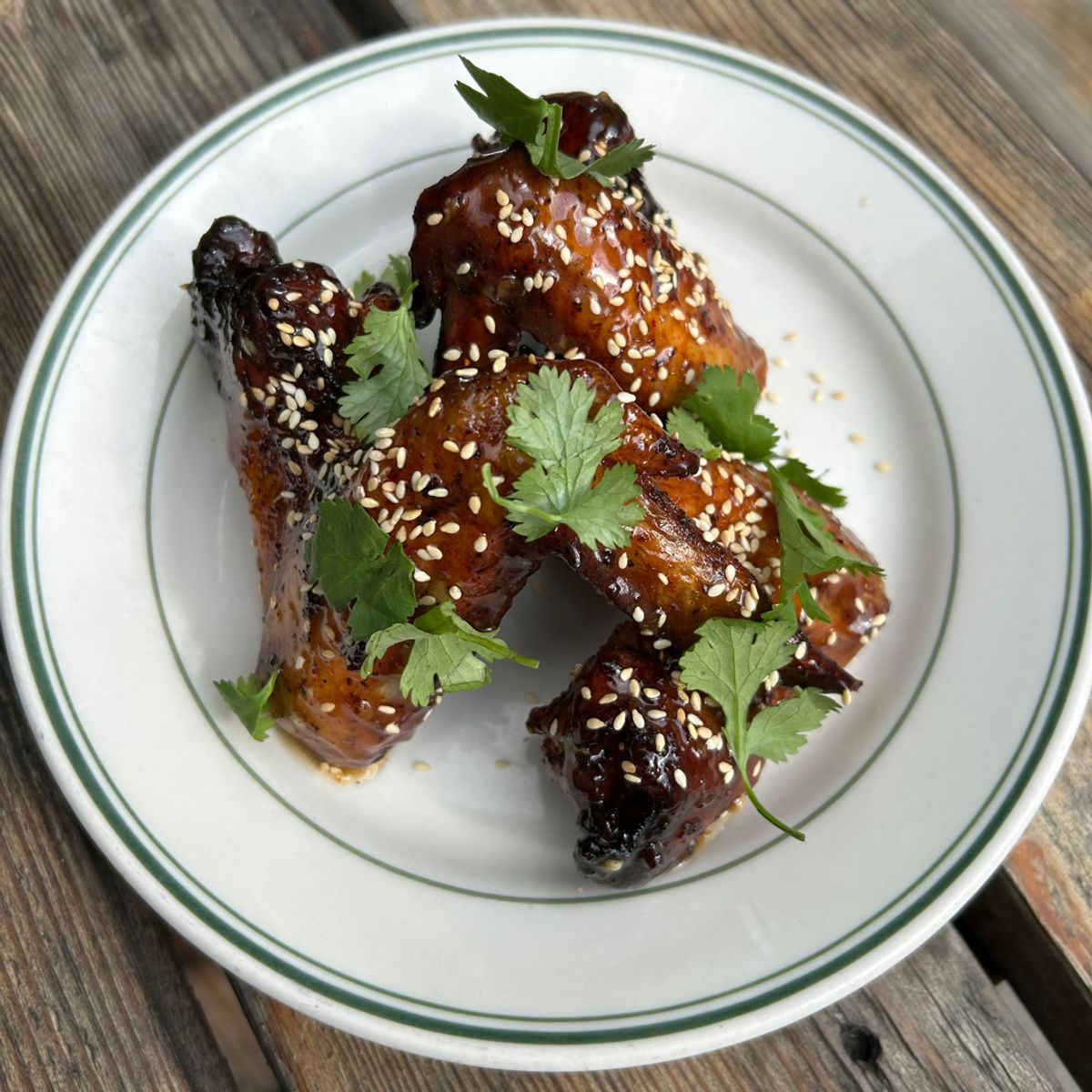 Szechuan Orange Glazed Smoked Chicken Wings at Grand Fir Brewing in ...