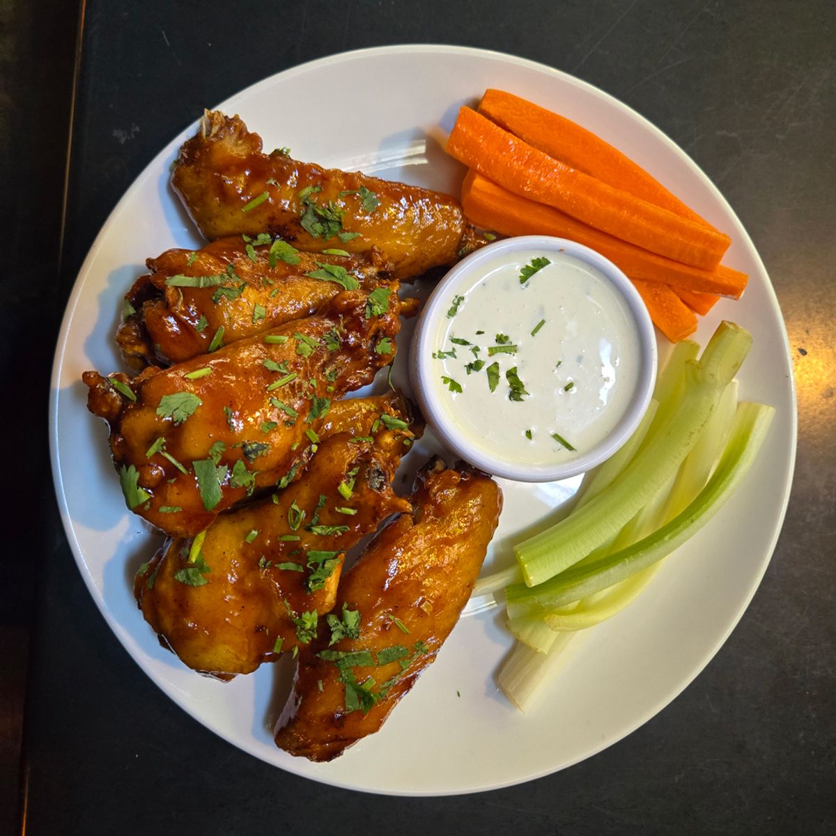 Bourbon Hot Honey BBQ Chicken Wings at Taylor Street Tavern in Portland ...