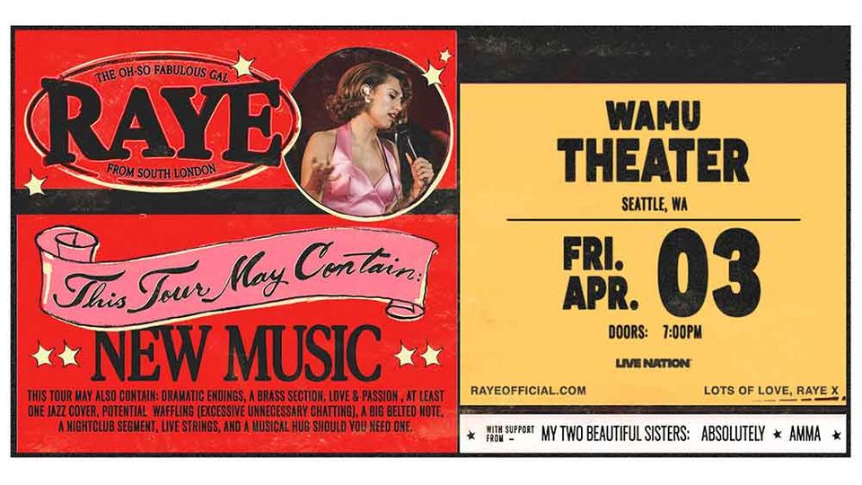 RAYE at WaMu Theater in Seattle, WA - Friday, April 3 - EverOut Seattle