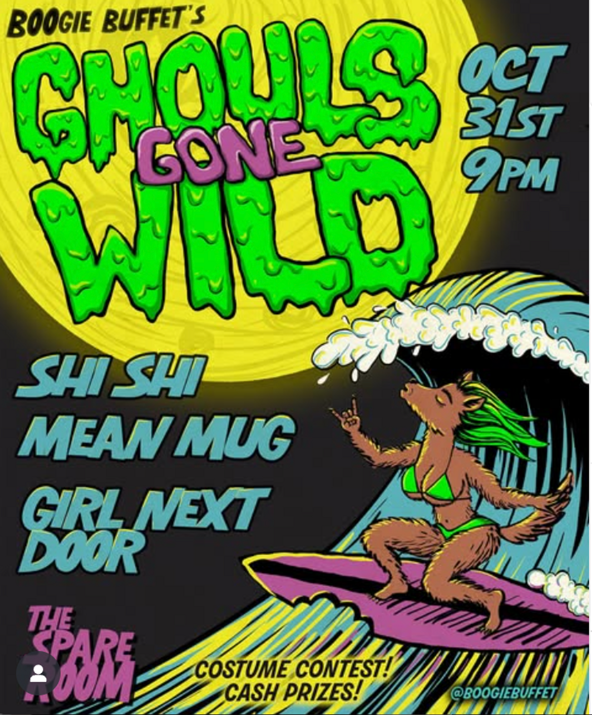 Ghouls Gone Wild at The Spare Room in Portland, OR - Friday