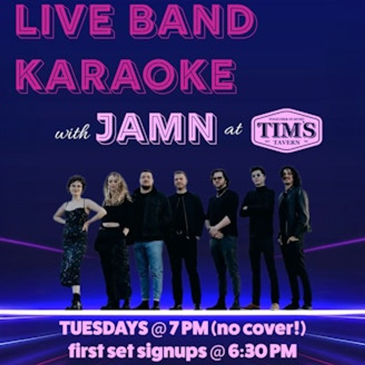 Live band karaoke with JAMN! at Tim's Tavern in Seattle, WA - Tuesday ...