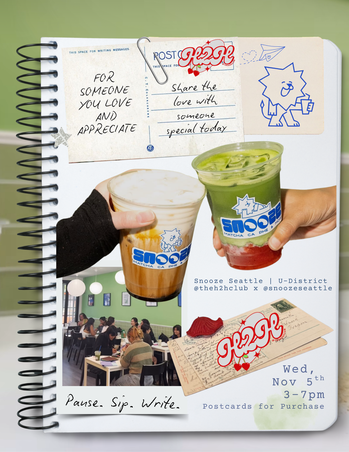 With Love, Matcha! at SNOOZE Cafe in Seattle, WA - Wednesday, November ...