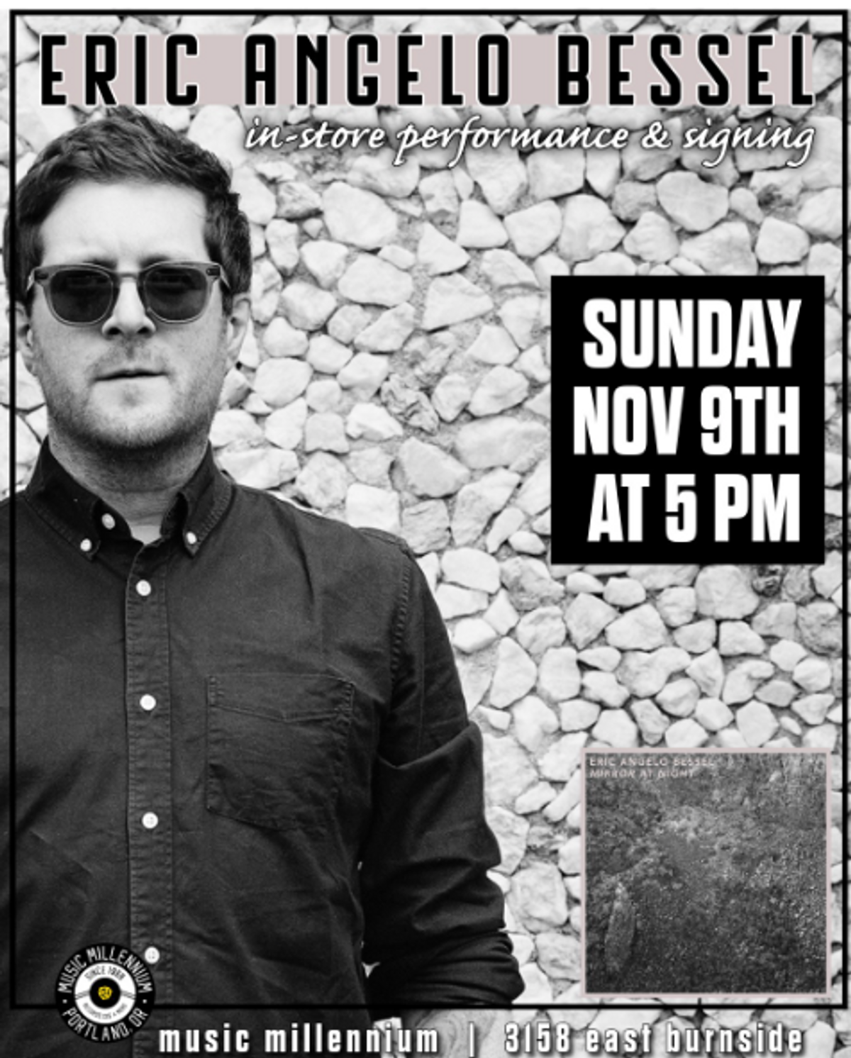 Eric Angelo Bessel at Music Millennium in Portland, OR - Sunday ...