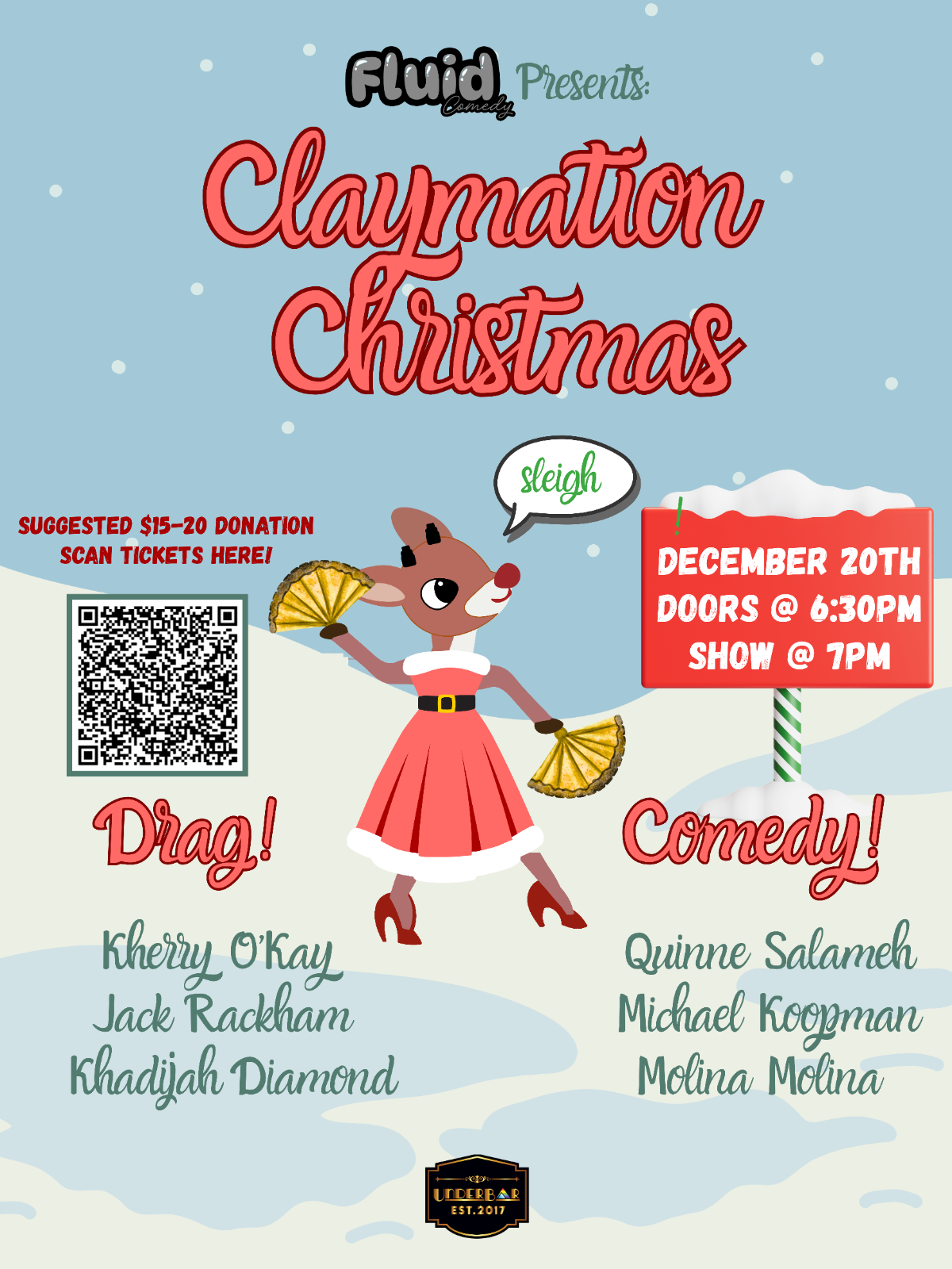 Claymation Christmas - A Comedy and Drag Show at UnderBar in Vancouver ...