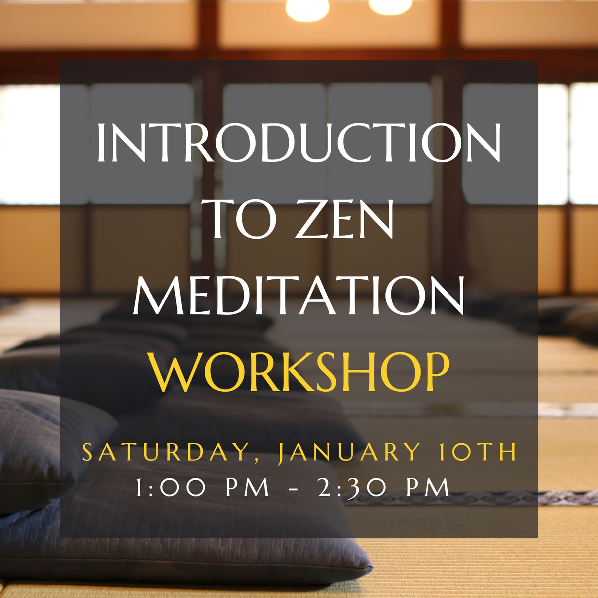 Introduction to Zen Meditation at BrightWayZen Dirt Zendo in Portland ...
