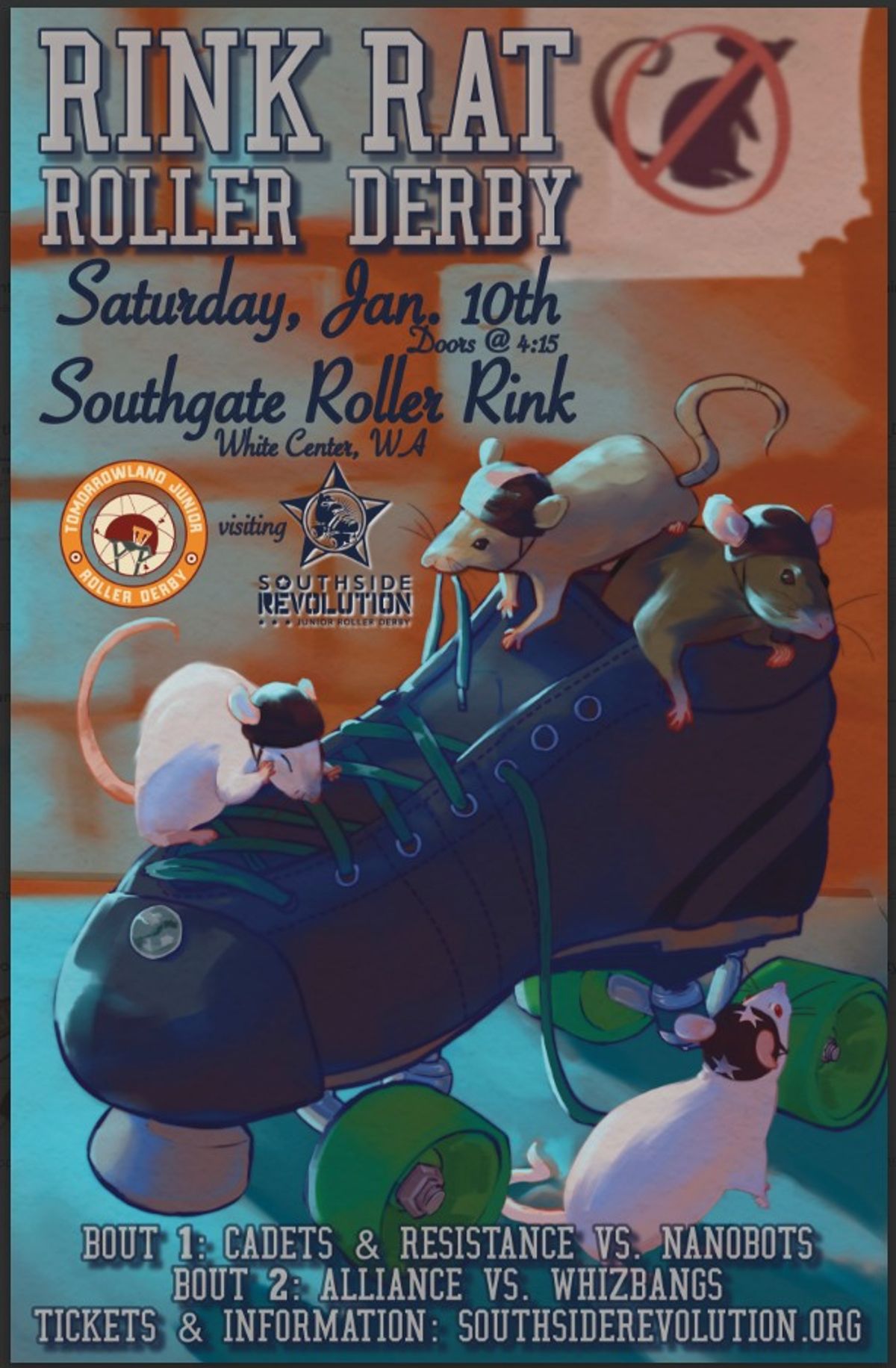 Rink Rat Roller Derby at Southgate Roller Rink in Seattle, WA ...