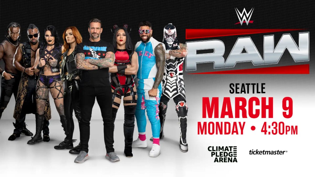 WWE Monday Night RAW at Climate Pledge Arena in Seattle, WA - Monday ...
