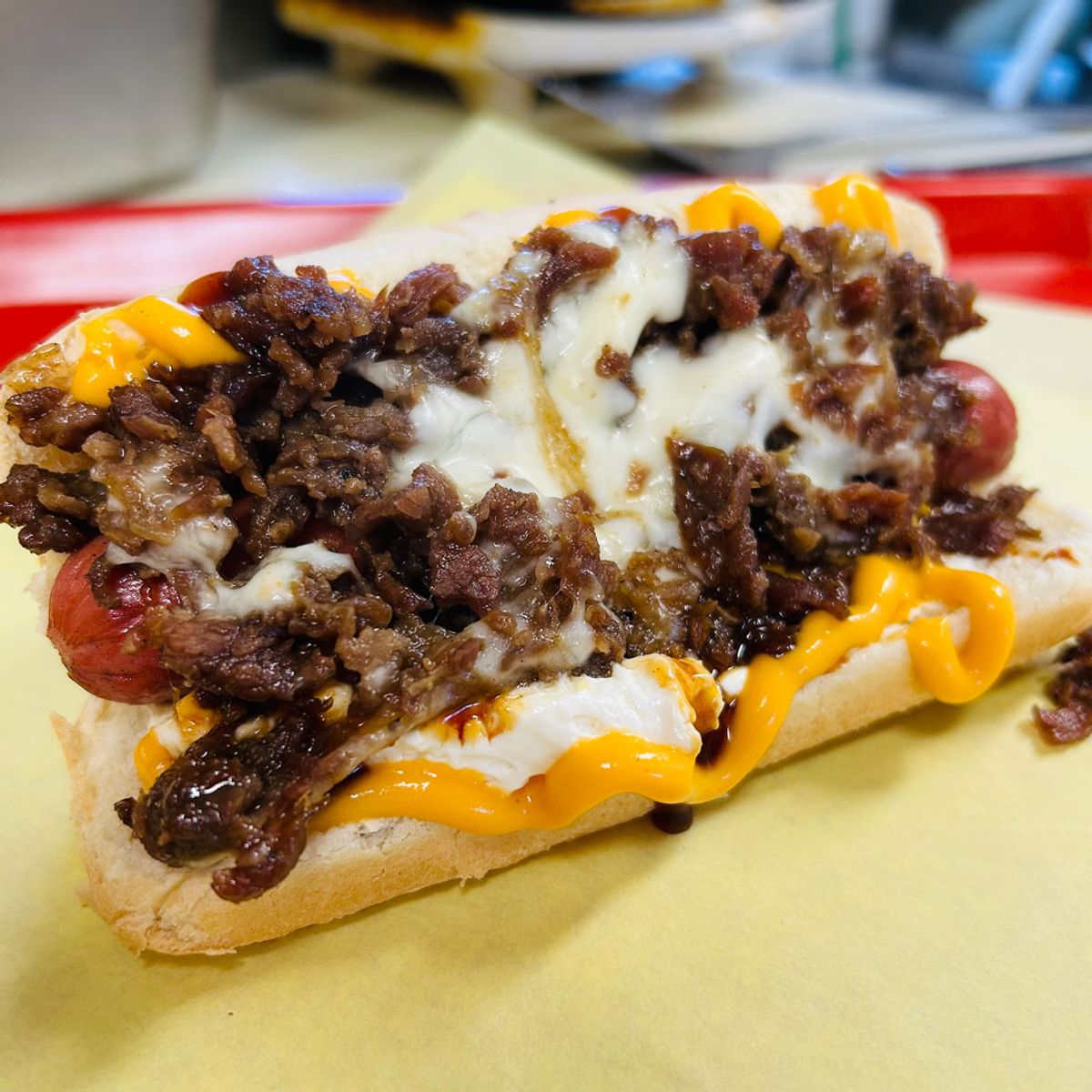 Korean Philly Dog @ Wow Cow