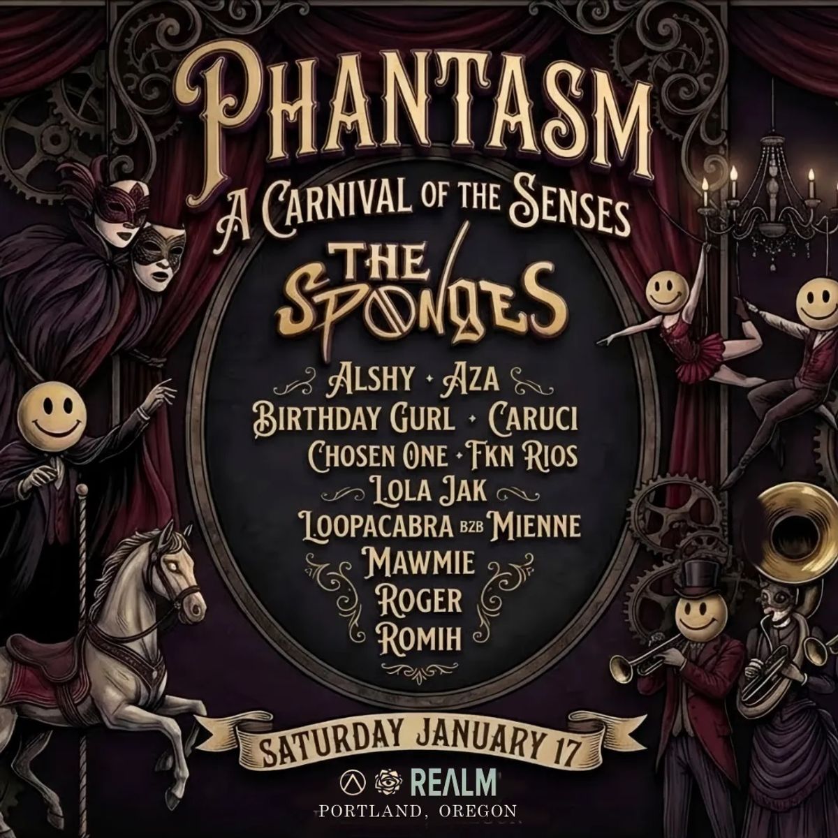 PHANTASM: A Carnival of the Senses - Featuring The Sponges at REALM in ...