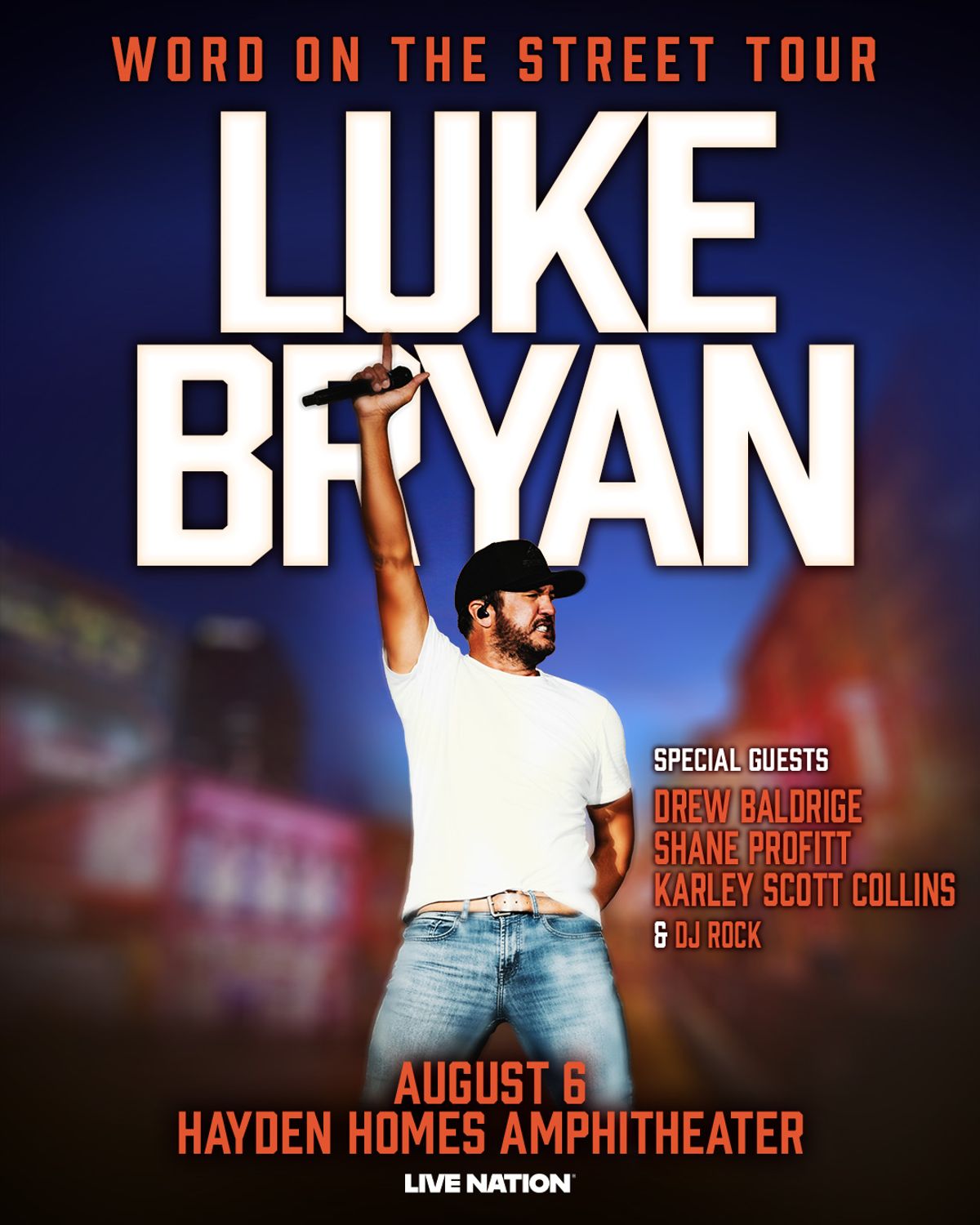 Luke Bryan: Word On The Street Tour at Hayden Homes Amphitheater in ...