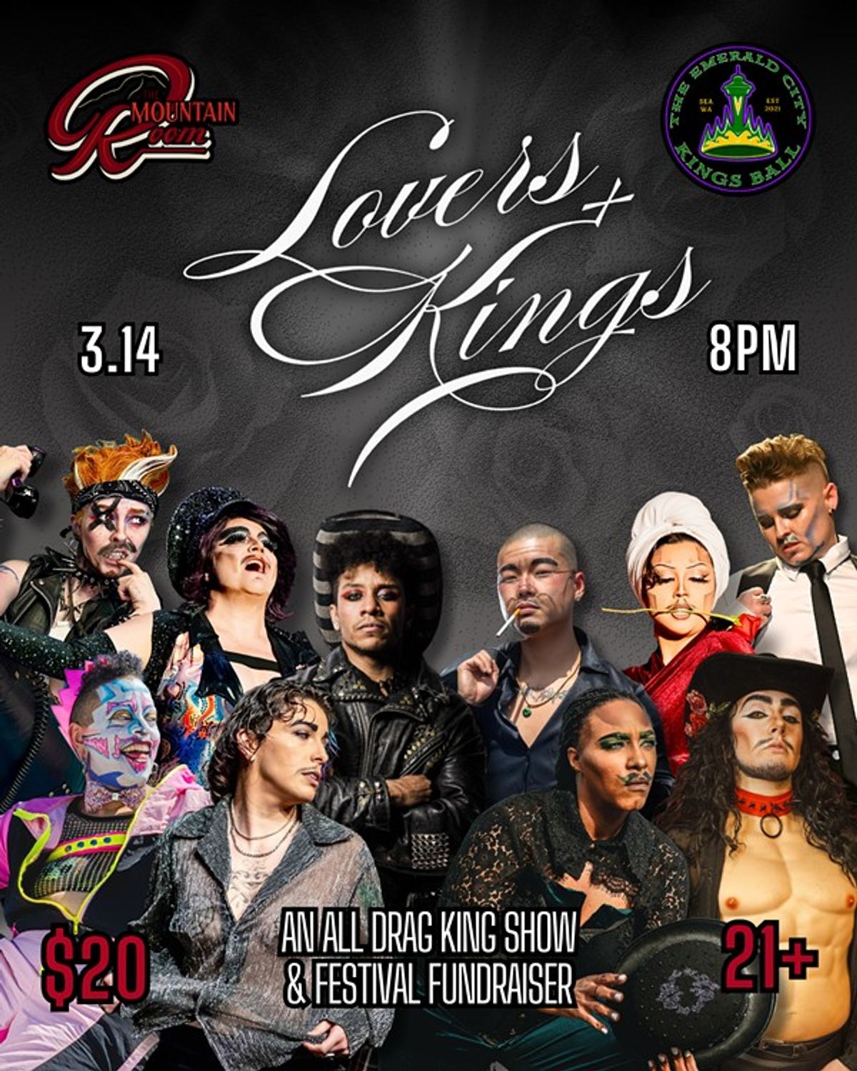 Lovers + Kings: An All Drag King Show & Festival Fundraiser at The ...