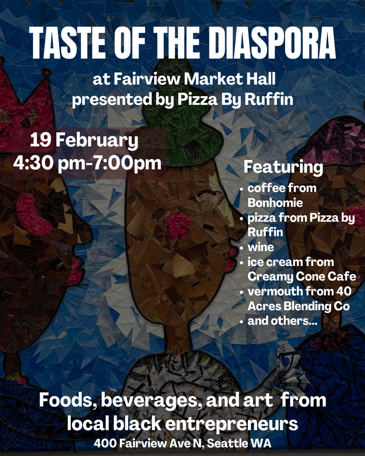 Taste of The Diaspora: Black-Owned Business Market with Pizza by Ruffin ...