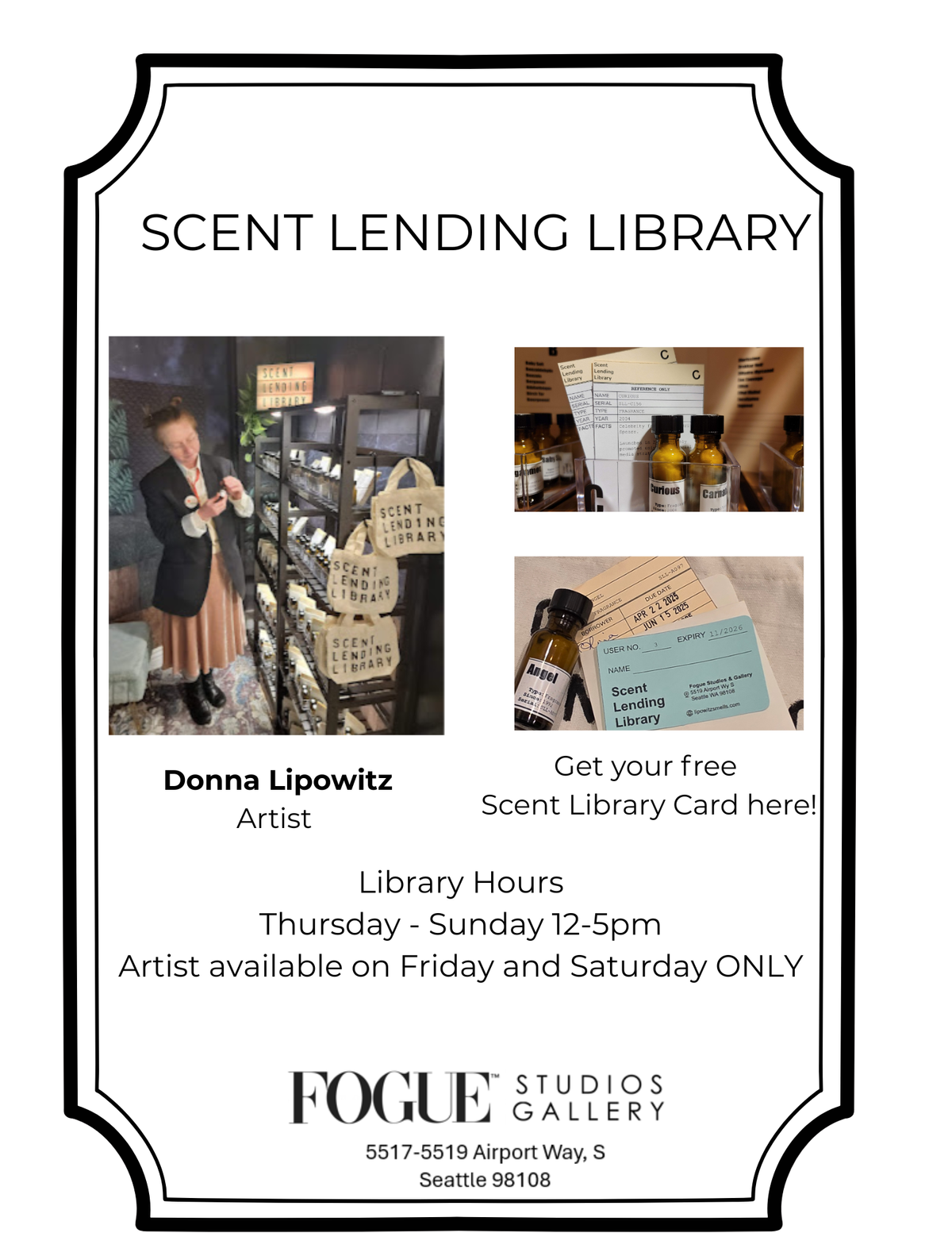 Scent Lending Library at Fogue Studios & Gallery in Seattle, WA - Every ...