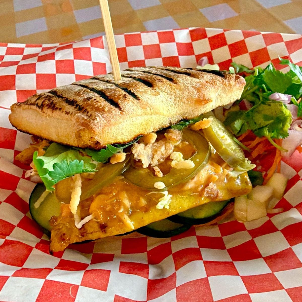 Thai Chicken Satay Sandwich @ Gin Thai Brasserie
